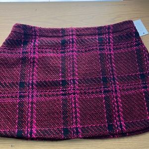 Pink Tweed Mini Skirt